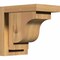 Ekena Millwork Newport Smooth Corbel w/Backplate, Western Red Cedar, 5 1/2"W x 8"D x 8"H COR06X08X08NEW01SWR - alternate 1